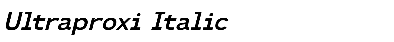 Ultraproxi Italic image